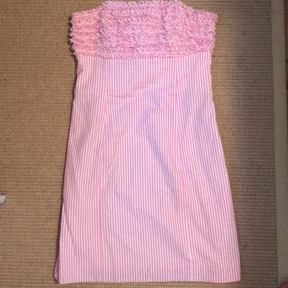 Lilly Pulitzer Pink Seersucker Dress